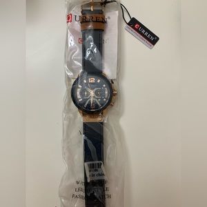 CURREN Watches Quartz Analog Calendar Wrist Watch for Men, waterproof